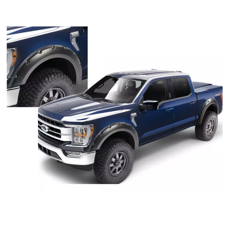 Front and Rear Fender Flares, Husky Liners Pocket Style, Ford F-150 2021 - Present - EDK.ro