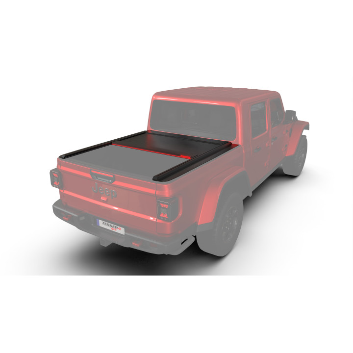 Spring Assisted Roll Top Tonneau Bed Cover, Tessera 4x4 Roll+, Jeep Gladiator 2020 - Present - EDK.ro