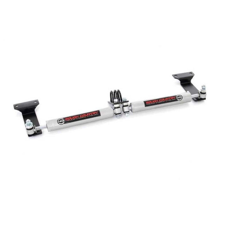 Dual Steering Stabilizer, Rough Country N3 Premium Lift 2-8 Inch, Ford F-250 / F-350 1999 - 2004 - EDK.ro