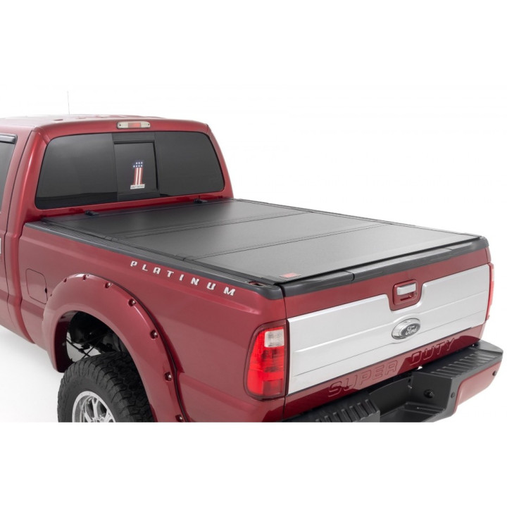 Lid Tonneau Bed Cover, Rough Country Tri-Fold, Ford F-250 / F-350 Bed Length 6.9 Feet 1999 - Present - EDK.ro