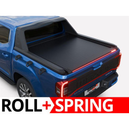 Spring Assisted Roll Top Tonneau Bed Cover, Tessera 4x4 Roll+, Maxus T60 with OEM Rollbar 2023 - Present - EDK.ro