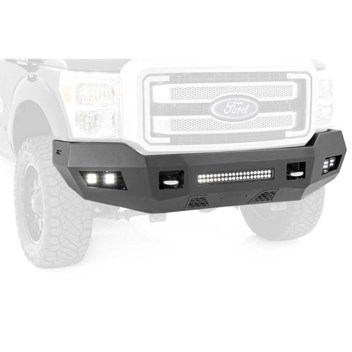 Off-Road Bullbar, Rough Country with LED Lights, Ford F-250 / F-350 2011 - 2016 - EDK.ro