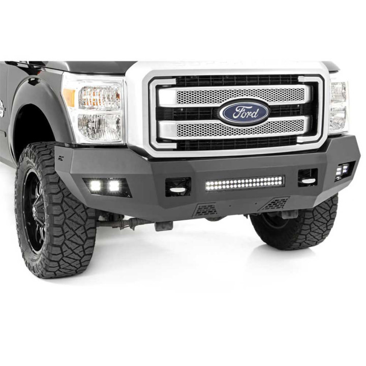 Off-Road Bullbar, Rough Country with LED Lights, Ford F-250 / F-350 2011 - 2016 - EDK.ro