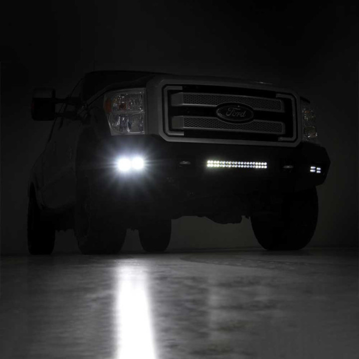 Off-Road Bullbar, Rough Country with LED Lights, Ford F-250 / F-350 2011 - 2016 - EDK.ro