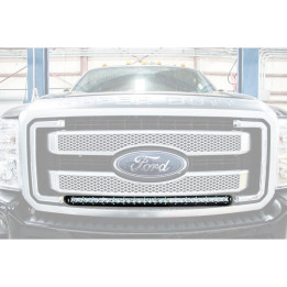Kit de Integrare Proiectoare LED Omologate Pentru Grilă, Rough Country LED light bar 30" white DRL for grille Black Series, Ford