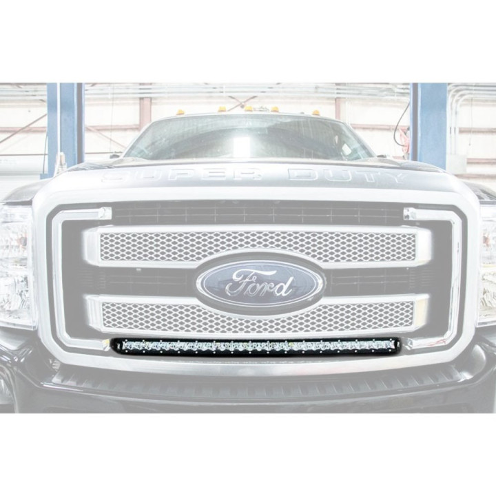 Kit de Integrare Proiectoare LED Omologate Pentru Grilă, Rough Country LED light bar 30" white DRL for grille Black Series, Ford