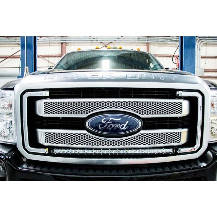 EC Approved LED Projector Integration Kit for Grille, Rough Country LED light bar 30" white DRL for grille Black Series, Ford F-