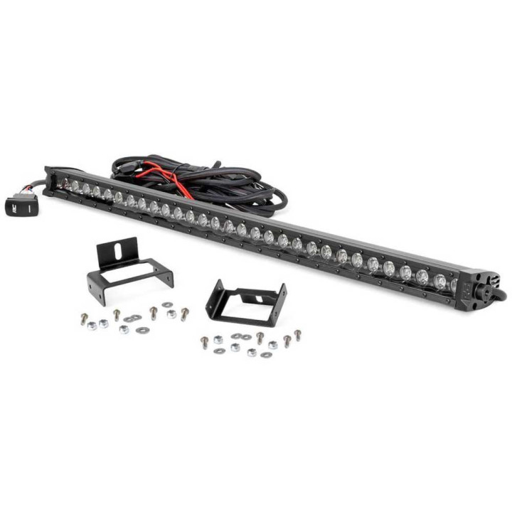 EC Approved LED Projector Integration Kit for Grille, Rough Country LED light bar 30" white DRL for grille Black Series, Ford F-