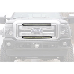 Kit de Integrare Proiectoare LED Omologate Pentru Grilă, Rough Country LED light bars 30" dual row for grille spot Black Series,