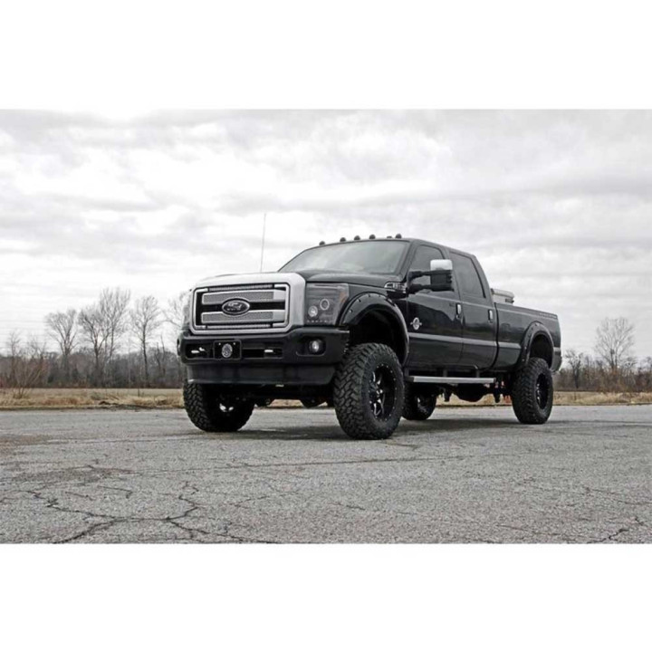 EC Approved LED Projector Integration Kit for Grille, Rough Country LED light bars 30" dual row for grille spot Black Series, Fo