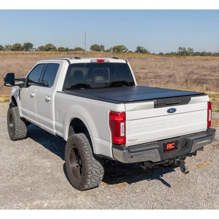 Lid Tonneau Bed Cover, Rough Country Tri-Fold, Ford F-250 / F-350 Bed Length 6.9 Feet 2014 - Present - EDK.ro