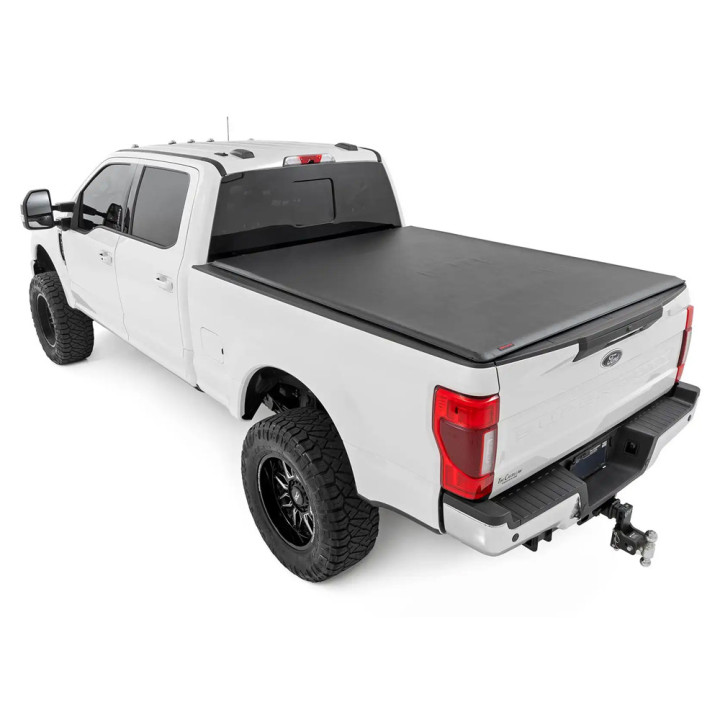 Soft Top Tonneau Bed Cover, Rough Country Roll, Ford F-250 / F-350 Bed Length 6.9 Feet 2014 - Present - EDK.ro