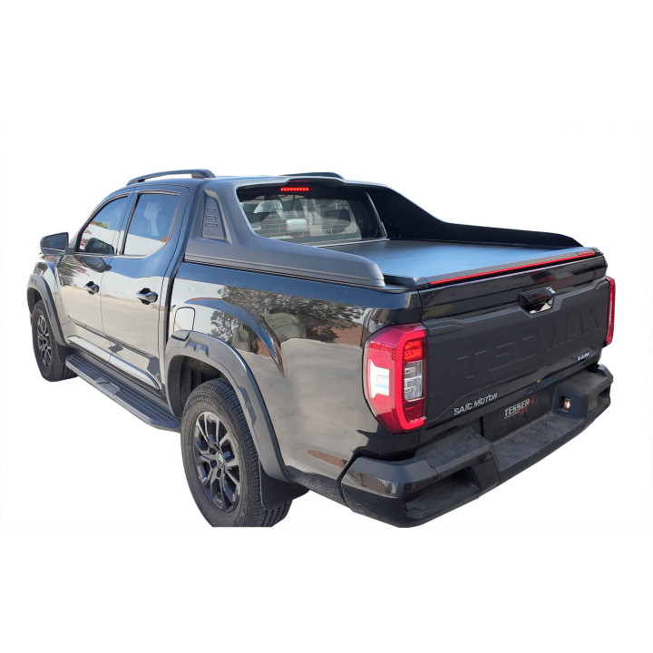 Spring Assisted Roll Top Tonneau Bed Cover, Tessera 4x4 Roll+, Maxus T90 EV with OEM Rollbar 2021 - Present - EDK.ro