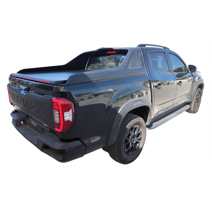 Spring Assisted Roll Top Tonneau Bed Cover, Tessera 4x4 Roll+, Maxus T90 EV with OEM Rollbar 2021 - Present - EDK.ro