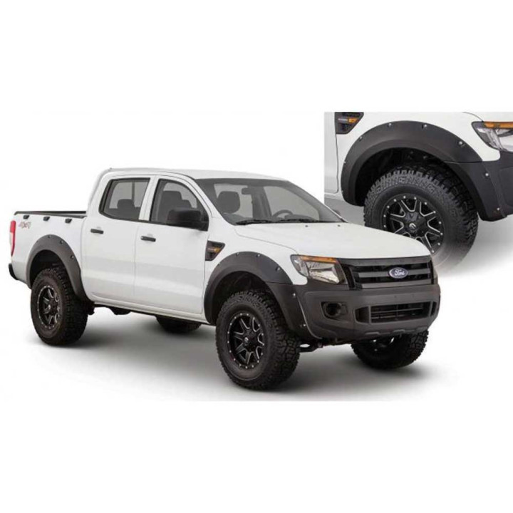Front and Rear Fender Flares, Husky Liners Pocket Style, Ford Ranger 2011 - 2018 - EDK.ro