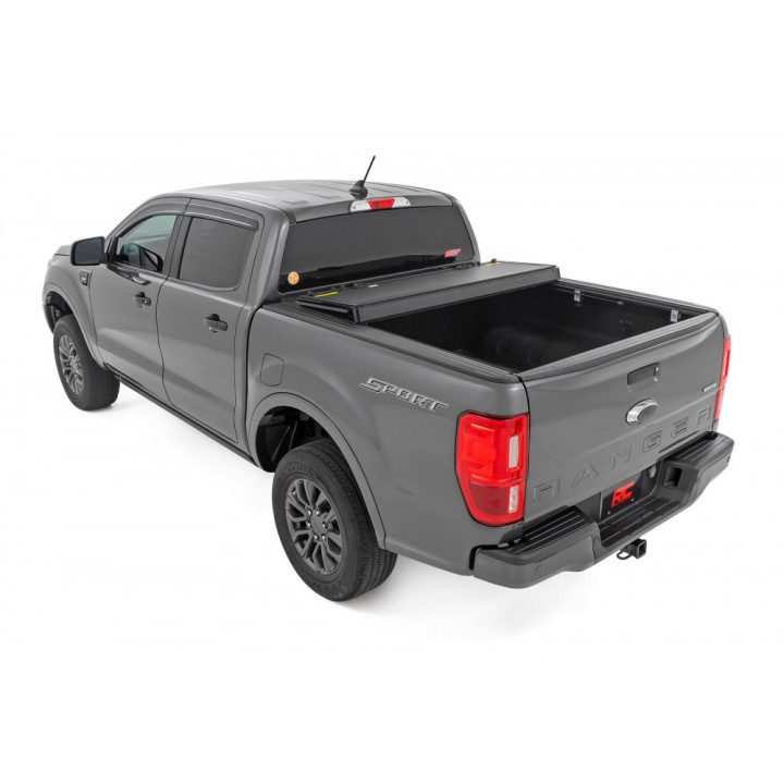 Lid Tonneau Bed Cover, Rough Country Tri-Fold, Chevrolet Colorado / GMC Canyon Bed Length 5.0 Feet 2014 - 2069 - EDK.ro