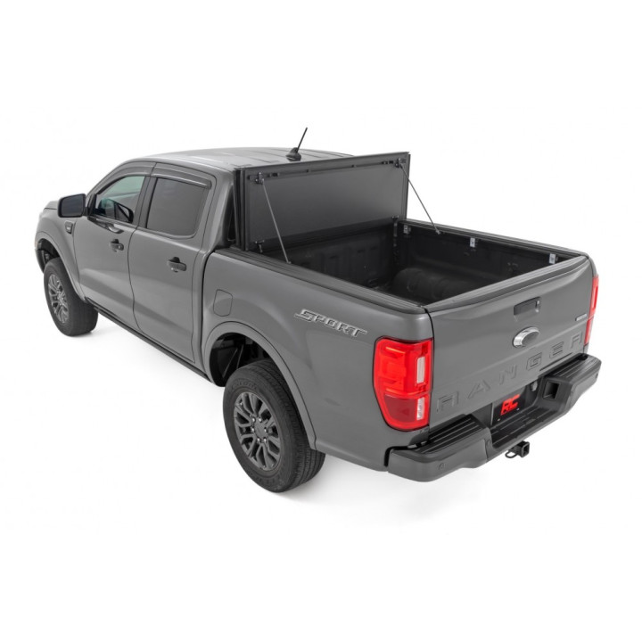 Lid Tonneau Bed Cover, Rough Country Tri-Fold, Ford Ranger Bed Length 5.0 Feet 2014 - Present - EDK.ro