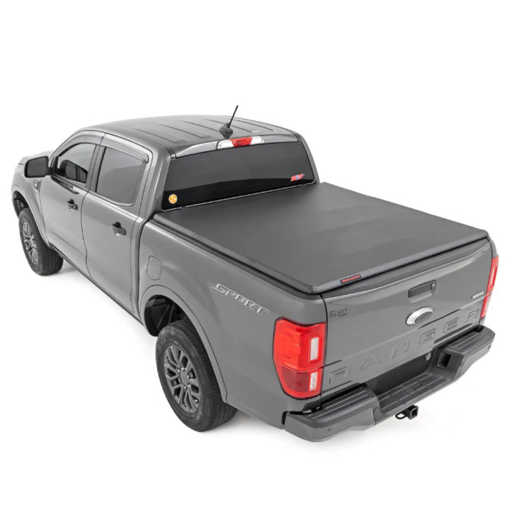 Închidere de Benă Tip Prelată, Rough Country Tri-Fold, Ford Ranger Lungime Benă 5.0 Feet 2014 - Prezent - EDK.ro