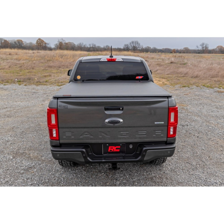 Soft Top Tonneau Bed Cover, Rough Country Roll, Ford Ranger Bed Length 5.0 Feet 2014 - Present - EDK.ro