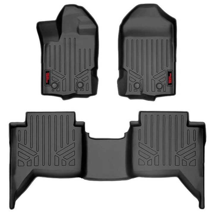 Front and Rear Floor Mats, Rough Country, Ford Ranger 2019 - 2022 - EDK.ro
