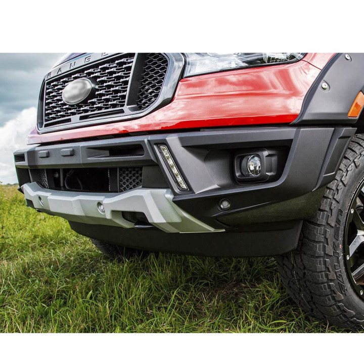 Off-Road Bullbar, Air Design Bumper Guard with LED Lights, Ford Ranger 2019 - 2022 - EDK.ro