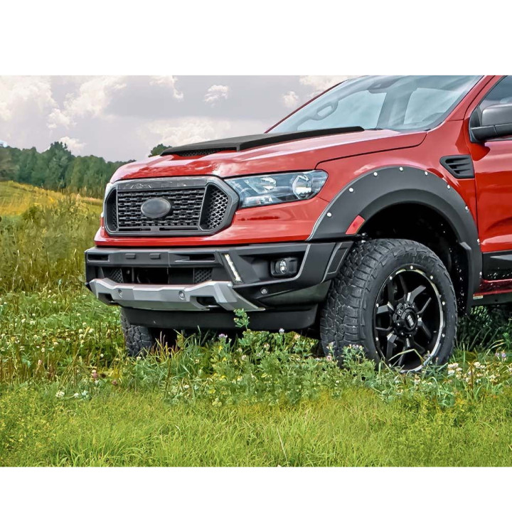Off-Road Bullbar, Air Design Bumper Guard with LED Lights, Ford Ranger 2019 - 2022 - EDK.ro