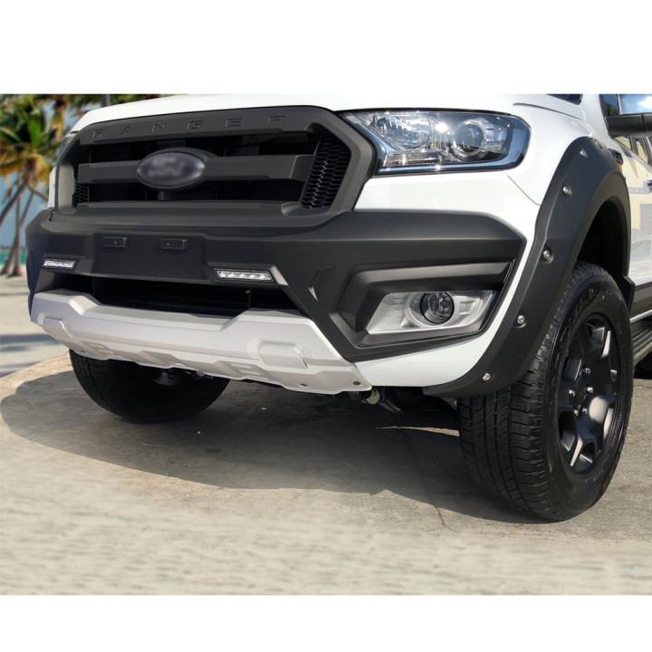 Bullbar Off-Road, Air Design Bumper Guard cu Lumini LED, Ford Ranger 2019 - 2022 - EDK.ro