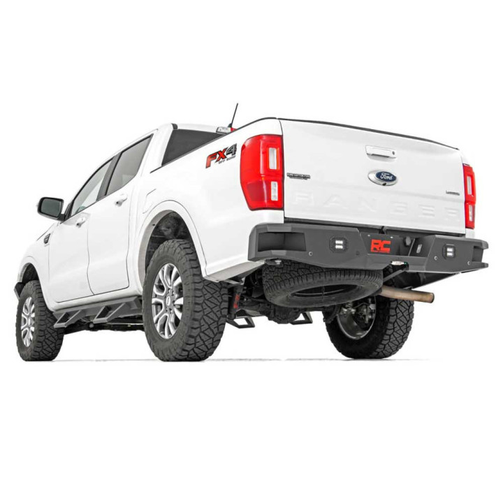 Bară de Protecție Spate, Rough Country cu Lumini LED, Ford Ranger 2019 - 2022 - EDK.ro