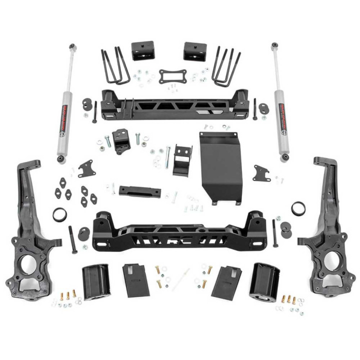 Suspension Lift Kit for Models with Factory Aluminium Knuckles, Rough Country Lift 6 Inch, Ford Ranger 2019 - 2022 - EDK.ro