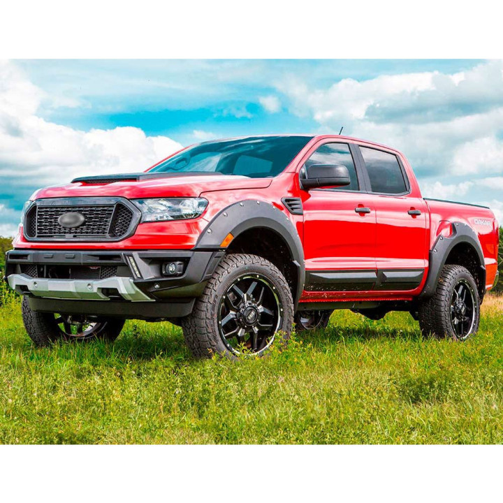 Front and Rear Fender Flares, Air Design Super Bolt, Ford Ranger 2019 - 2022 - EDK.ro