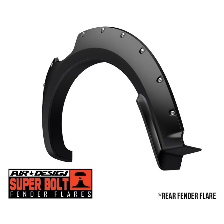 Front and Rear Fender Flares, Air Design Super Bolt, Ford Ranger 2019 - 2022 - EDK.ro