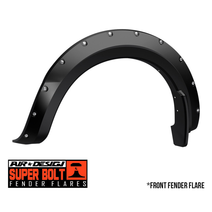 Front and Rear Fender Flares, Air Design Super Bolt, Ford Ranger 2019 - 2022 - EDK.ro