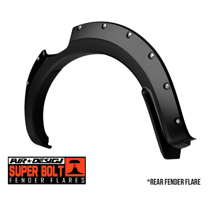 Front and Rear Fender Flares, Air Design Super Bolt, Ford Ranger 2019 - 2022 - EDK.ro