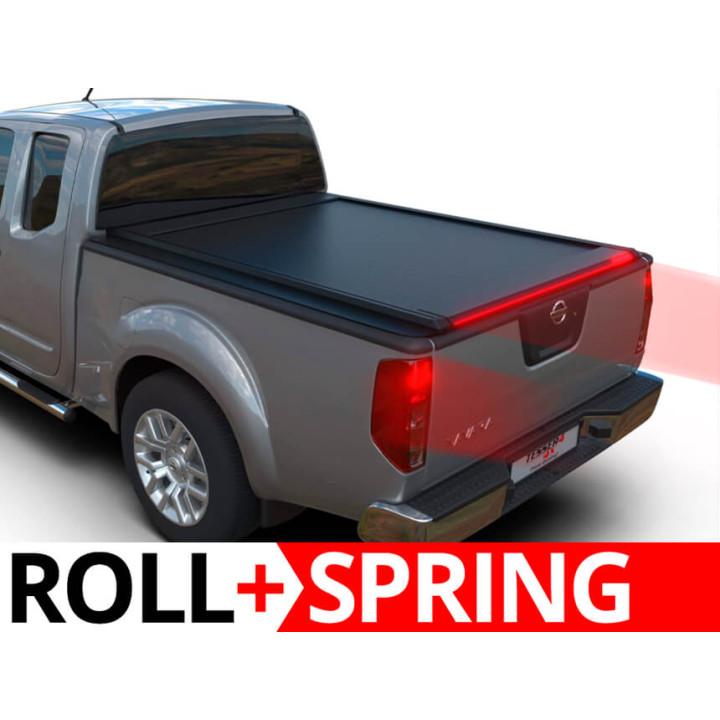 Spring Assisted Roll Top Tonneau Bed Cover, Tessera 4x4 Roll+, Nissan Navara Extra Cab 2004 - 2015 - EDK.ro