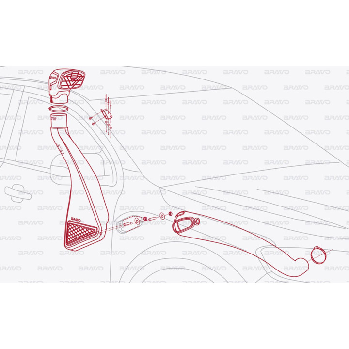 Snorkel, Bravo, Ford Ranger 2019 - 2023 - EDK.ro