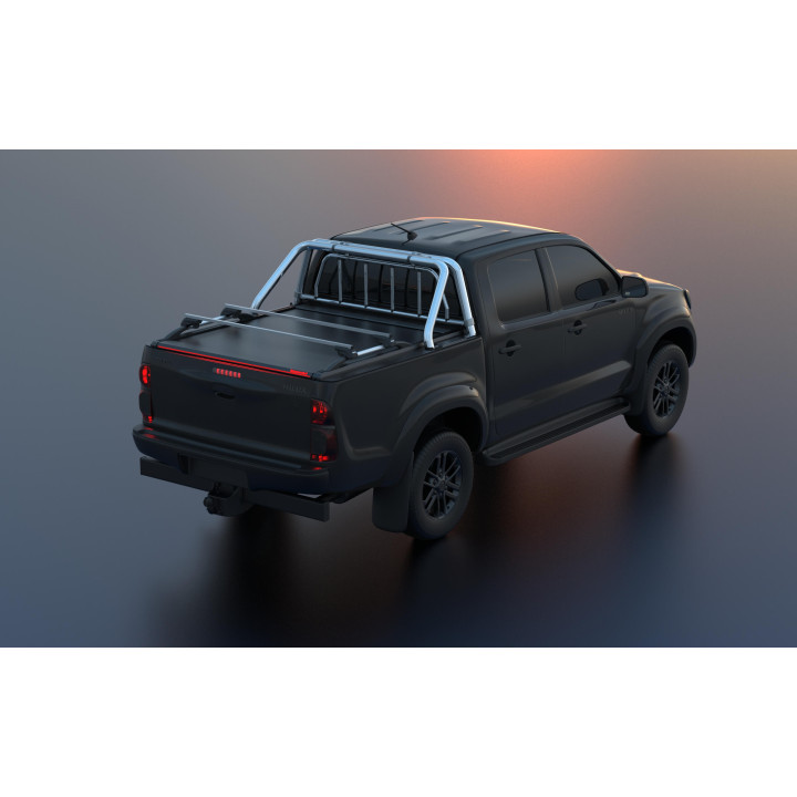 Închidere de Benă Tip Rulou Asistat, Tessera 4x4 Roll+, Toyota Hilux Cabină Dublă 2005 - 2016 - EDK.ro