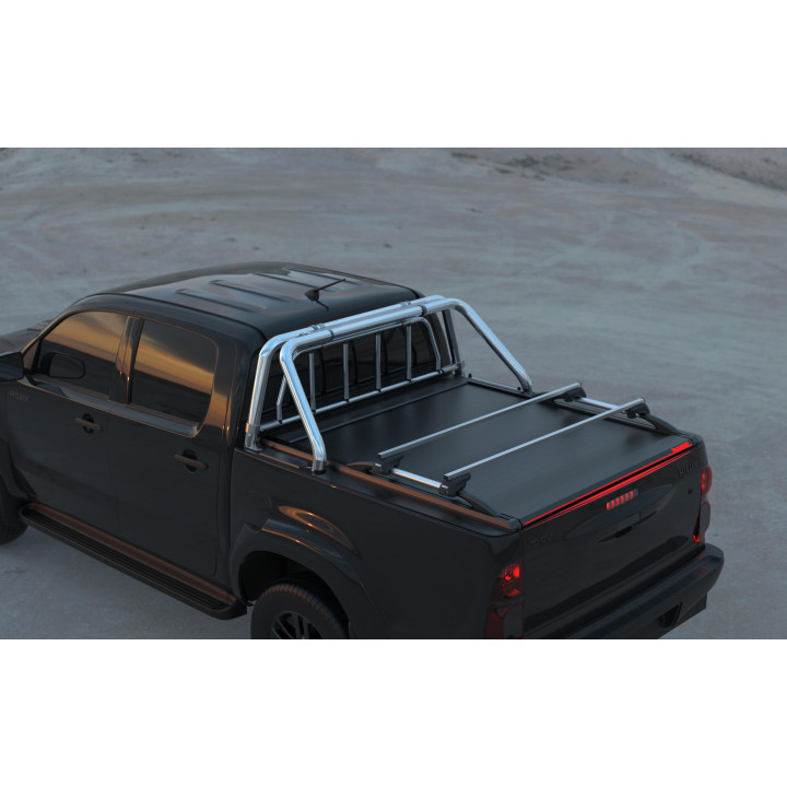 Spring Assisted Roll Top Tonneau Bed Cover, Tessera 4x4 Roll+, Toyota Hilux Double Cab 2005 - 2016 - EDK.ro