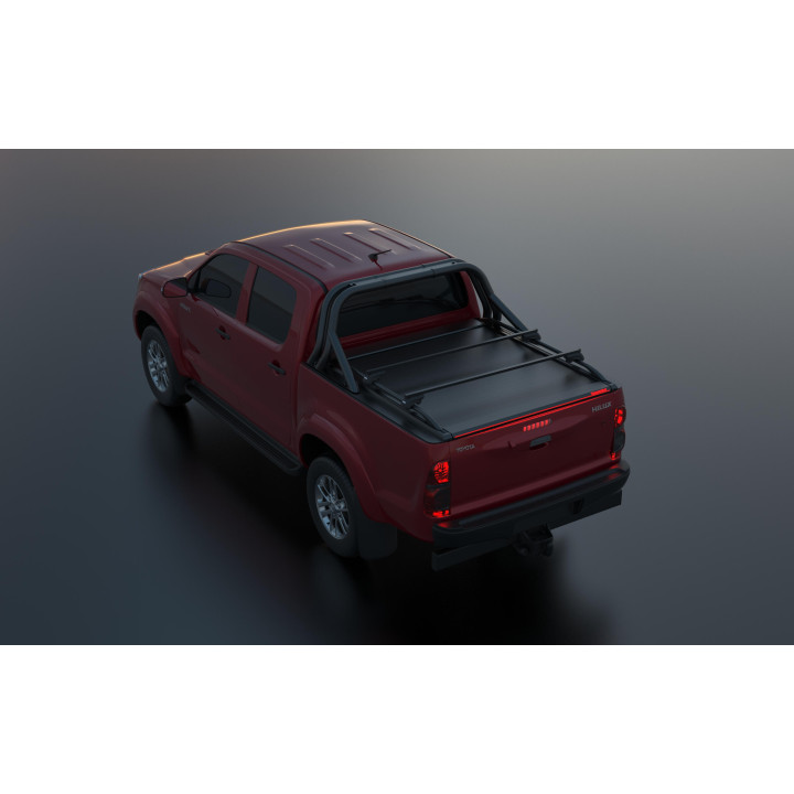 Spring Assisted Roll Top Tonneau Bed Cover, Tessera 4x4 Roll+, Toyota Hilux Double Cab 2005 - 2016 - EDK.ro