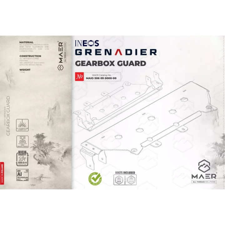 Placă de Protecție Cutie de Viteze din Aluminiu, MAER, Ineos Grenadier 2023 - Prezent - EDK.ro