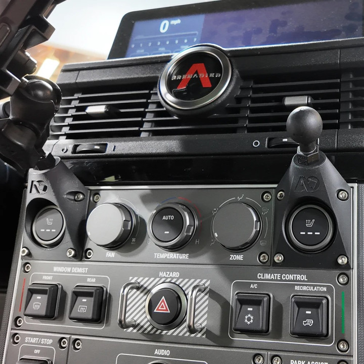 Suport Sferic pentru Telefon pe Bord, Agile Offroad, Ineos Grenadier 2023 - Prezent, Ineos Grenadier Quartermaster 2024 - Prezen