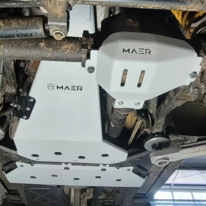Placă de Protecție Diferențial Spate din Aluminiu, MAER, Ineos Grenadier 2023 - Prezent, Ineos Grenadier Quartermaster 2024 - Pr