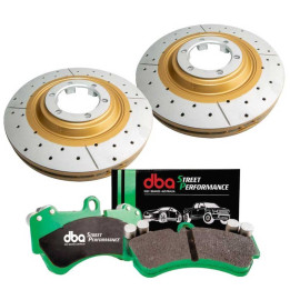 Front Brake Kit, DBA X-Gold Street Performance, Isuzu D-Max 2011 - 2019 - EDK.ro