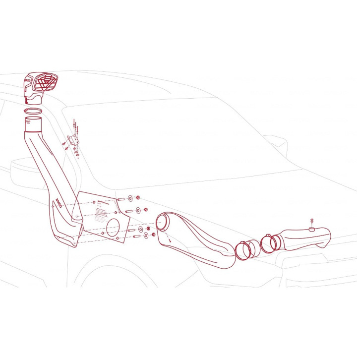 Snorkel, Bravo, Isuzu D-Max 2020 - Prezent - EDK.ro
