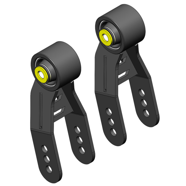 Rear Adjustable Shackles, Clayton Off Road Lift 1.5-2 Inch, Jeep Cherokee 1984 - 2001 - EDK.ro