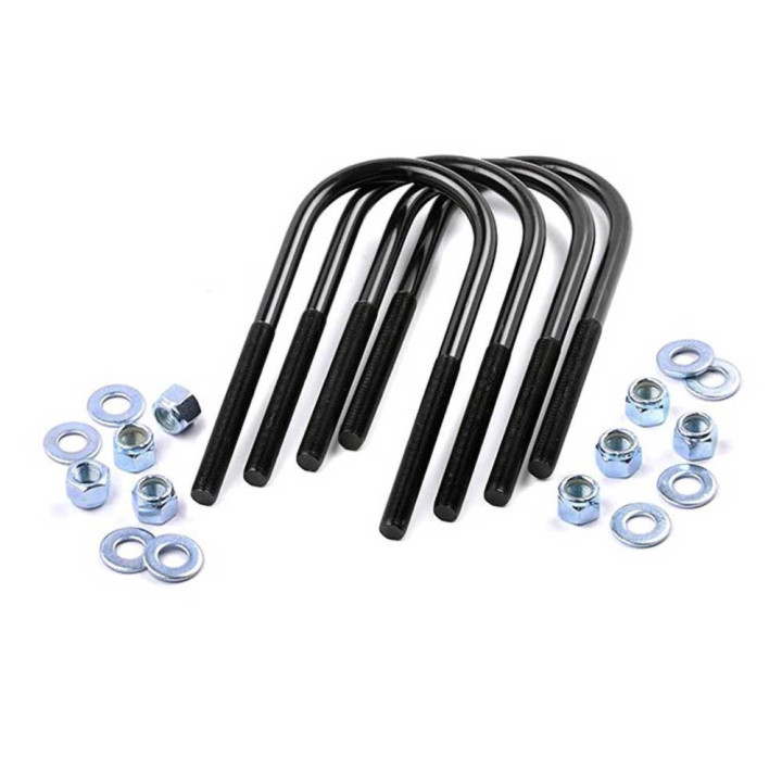 Extended U-bolts, Rough Country Lift 2-6.5 Inch, Jeep Cherokee 1984 - 2001 - EDK.ro