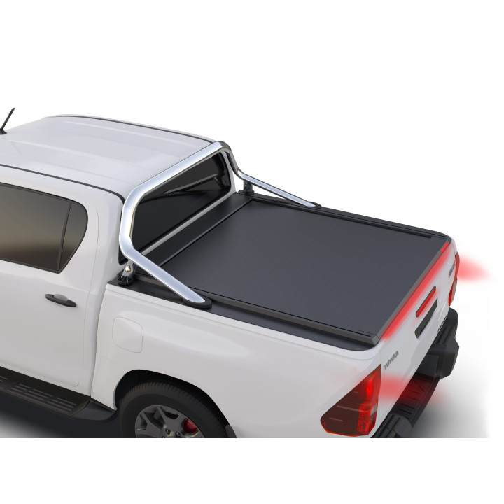 Închidere de Benă Tip Rulou Asistat, Tessera 4x4 Roll+, Toyota Hilux cu Rollbar OEM Cabină Dublă 2016 - 2026 - EDK.ro
