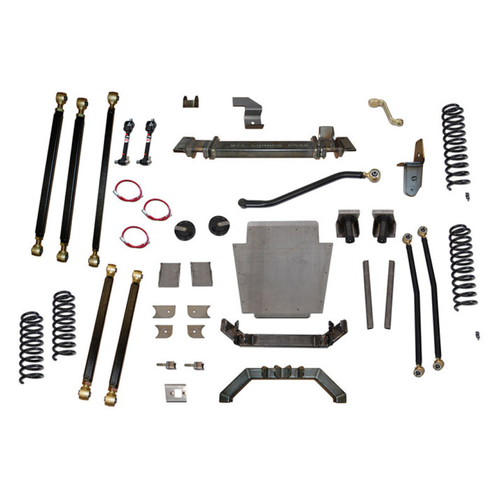 Kit de Upgrade Braț Lung cu Conversie Bobină Spate Pro Series, Clayton Off Road Lift 6.5 Inch, Jeep Cherokee 1984 - 2001 - EDK.r