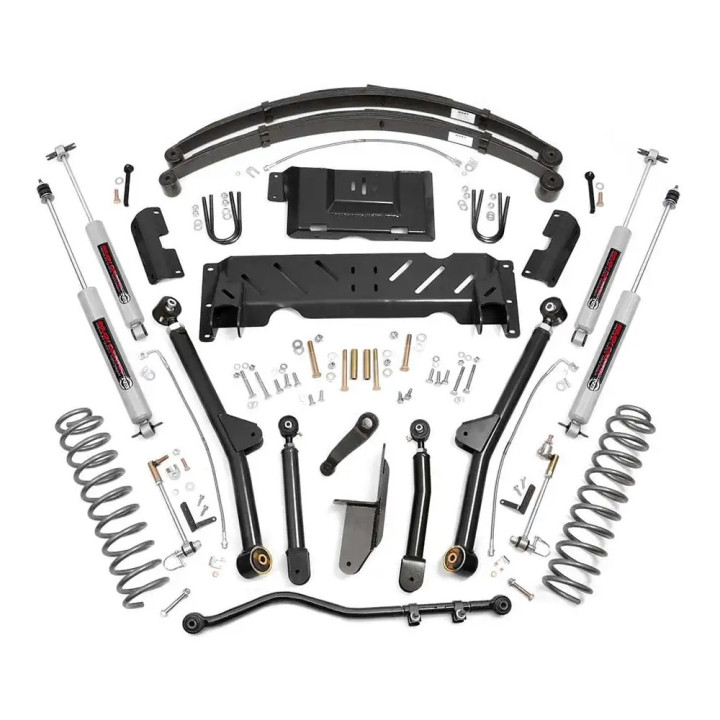 Suspension Long Arm Kit NP242, Rough Country Lift 4.5 Inch, Jeep Cherokee 1984 - 2001 - EDK.ro