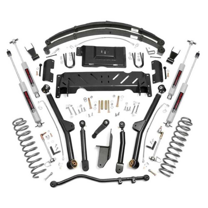 Kit Suspensie de Ridicare Braț Lung, Rough Country Lift 4.5 Inch, Jeep Cherokee 1984 - 2001 - EDK.ro