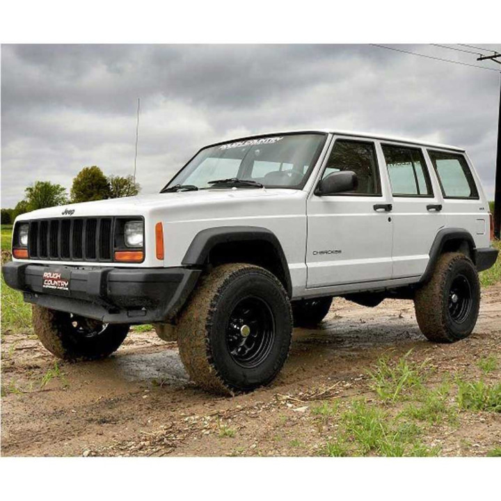 Kit Suspensie de Ridicare cu Amortizoare N3, Rough Country Lift 3 Inch, Jeep Cherokee 1984 - 2001 - EDK.ro